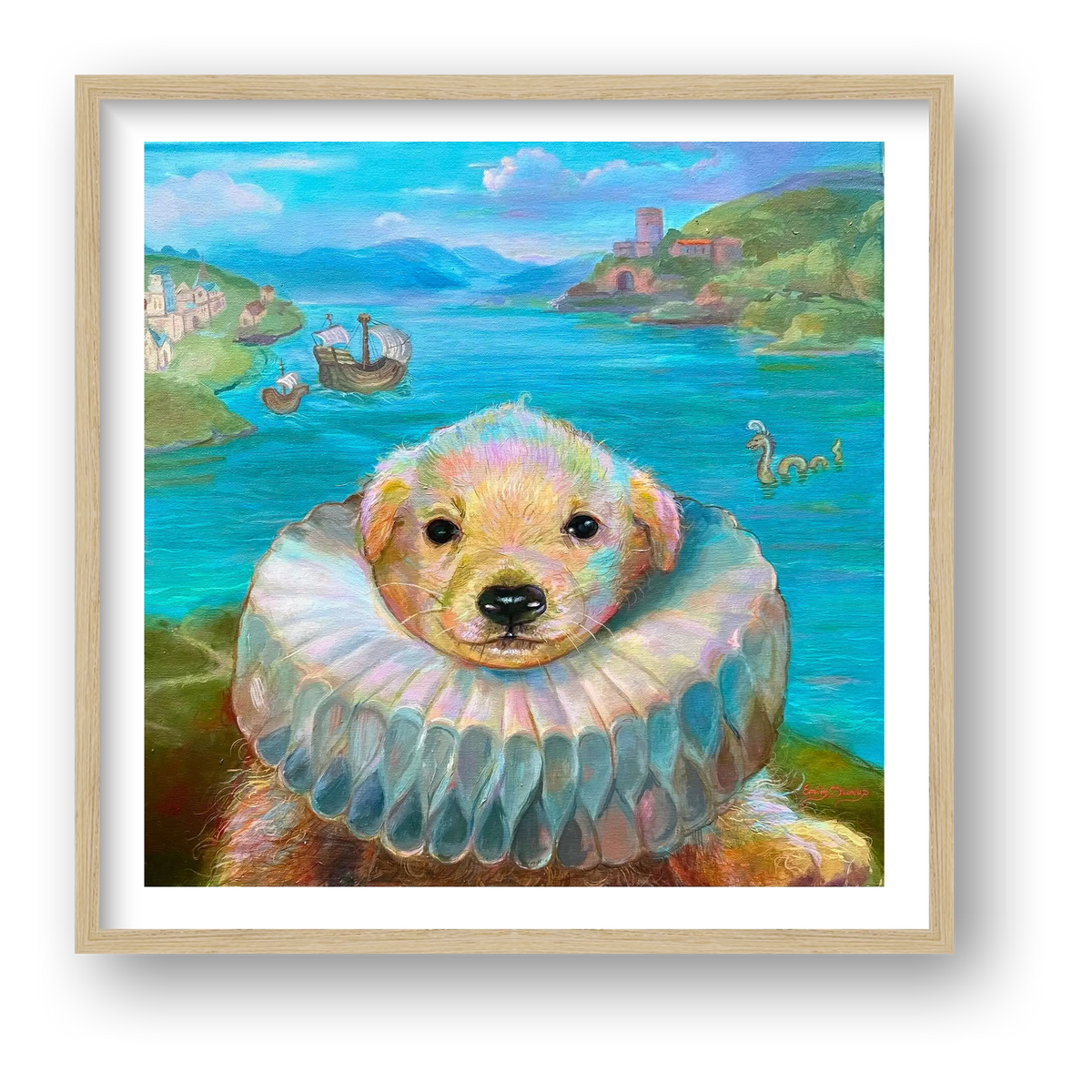 Renaissance Dog — framed (Oak)